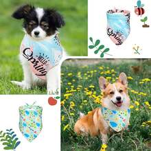 20 Pieces Spring Dog Bandanas Bulk Flower Daisy Sunflower Dog Bandanas For Pets Triangle Kerchief Scarf Bibs For Spring Pets Dogs Party Costume Accessories - Multicolor - View 4