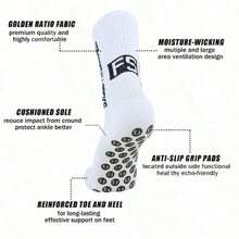 Letter Pattern Anti-Slip Soccer Socks - Multicolor - View 6