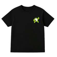 Playera Unisex 100% Algodón Peinado Cuello Redondo Modelo Rana Musculosa Unisex, Fresca y Cómoda, Para Uso Diario, Streetwear, Conciertos, Chistosas, Creativas, Gimnasio, Deporte - Negro - Ver 2