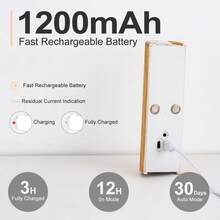 現代 LED 磁吸式壁燈，LED 無線感應壁燈，可調光壁燈裝飾照明，LED 無線臥室床頭夜燈，適用於走廊、浴室、臥室、廚房、家居裝飾、客廳裝飾 - 圓柱造型 - 查看 12