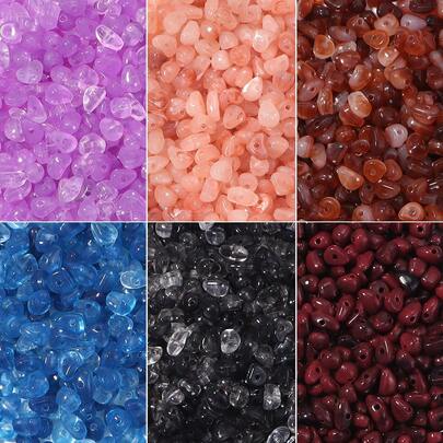 20g/gói Hạt acrylic nhuộm màu bất đối xứng (khoảng 165 hạt), kích thước 5x8mm, hạt nhỏ nhiều màu sắc, thích hợp làm đồ trang sức DIY, vòng tay, dây chuyền, móc khóa, mặt dây chuyền.
