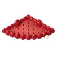 1pc Cloud Shaped Suction Cup Corner Shelf, Drill-Free Wall Mounted Bathroom Vanity Corner Storage Rack - Red - View 8
