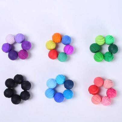 6pcs Magnetic Sensory Fidget Balls Toys, Silicone Coated Stress Relief Balls, Suitable For Adults And Teenagers, Hand Relaxation And Anxiety Relief, Suitable For Autism, ADHD, Anxiety Disorders, Great Gift Filler For Women, Men, Teens, Fun Magnetic Balls, Perfect As Adult Hand Massager Gift, Suitable For Thanksgiving, Birthday, Christmas And Other Occasions