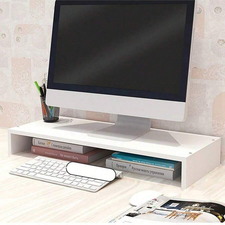 Laptop Monitor Stand Riser Desk Organizer Multi Layer Storage Shelf Computer Screen Elevation Rack Desktop Workspace Organizer For Laptop Printer Books Files Office Home Study Table Use Improves Sitting Posture Reduces Neck Back Strain Durable Space Saving Design Wedding Mothers Day Gift