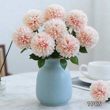 Artificial Chrysanthemum Festive Faux Flower Decoration For Home Holiday Decor - Champagne - View 5