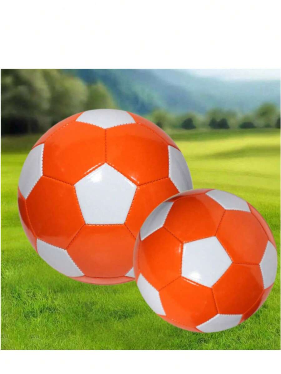 3、4、5号室内外训练足球 - 橘白 - 查看 1