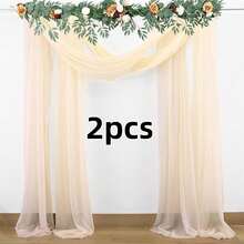 1 tấm - Màn phông nền bằng vải satin kích thước 118 inch x 9.83 ft, chất liệu vải satin mờ, thích hợp cho đám cưới, tiệc tùng, lễ đính hôn, trang trí sân khấu, kỷ niệm ngày cưới, sinh nhật, ngày lễ tình nhân, tiệc Halloween, trang trí cửa sổ phòng (Trắng, Xanh bạc hà, Màu sâm panh, Đen) - Rượu sâm banh - Xem 9