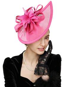 Fascinadores y sombreros para mujer para fiestas de té en el jardín, sombreros vintage de Kentucky en paquete múltiple para bodas, fiestas de cóctel, con flores, plumas y malla, clips para el cabello para Halloween y fiestas de Navidad - HA5792 - Ver 17