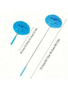 1 cây chổi lau bụi bằng sợi microfiber có thể kéo dài, cán dài có thể thu gọn, thép không gỉ dẻo, dễ dàng lau bụi, thích hợp để lau trần nhà, quạt, máy điều hòa, sân hiên, ghế sofa, giường, đồ nội thất, nhà cửa và văn phòng, vệ sinh nhà cửa và chăm sóc cá nhân, dụng cụ vệ sinh, chổi lau bụi đa năng. - Chổi lau bụi có thể thu gọn - Xem 6