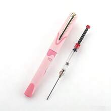 Bộ bút máy kèm ống bơm mực phụ trợ, bút thư pháp nhiều màu sắc kèm bộ chuyển đổi mực, dụng cụ viết trơn tru cho trường học và văn phòng. - hồng - Xem 18