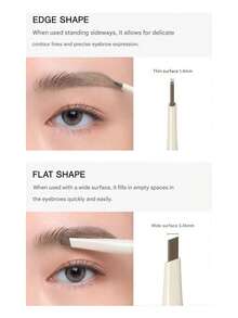 3CE 1pc Brown Eyebrow Pencil, Soft Smooth Texture, Flat Tip Design For Easy Shaping And Filling, Natural Hair-Like Feel, Waterproof And Smudge-Proof, Built-In Spoolie Brush, Suitable For Beginners, Korean Eyebrow Makeup, K-Beauty 130mg/0.0046 Oz - Brownie Brown - View 5