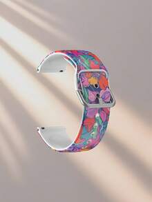 Dây đeo đồng hồ họa tiết hoa nhiều màu sắc, kích thước 20/22mm, tương thích với đồng hồ thông minh , Honor - Chất liệu silicon, tương thích với GT2/GT3, Watch 3/Galaxy. - Nhiều màu - Xem 7