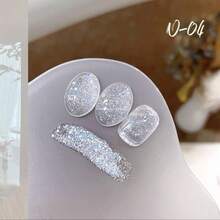 MIANEL 10ML 2026 New Star-Chasing Moon-Chasing Platinum Glitter Gel Nail Polish Winter Top Selling Whitening Flashing Nail Polish With Broken Diamond White Nails Pink Nails Red Nails Gifts For Girls Nails Art Salon Use And DIY Use - Multicolor - View 8