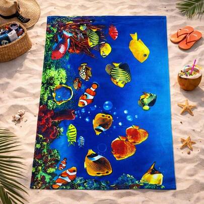 Toalha Praia Estampada Grande 140x70 Piscina Viagem Verão