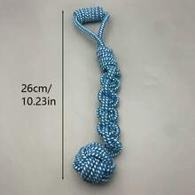 1/2 Large Durable Dog Rope Toy, Thick Woven Rope Ball For Dog Dental Care And Yard Play, Chew Resistant Pet Toy - Multicolor - View 10
