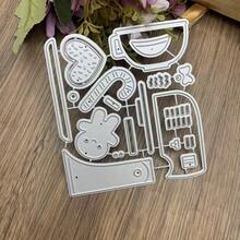 Heart-Shaped Gingerbread Metal Cutting Mold, Suitable For Card Making, Paper Art Relief Mold Set, Photo Frame, Scrapbooking And Template Set - Silver - View 2