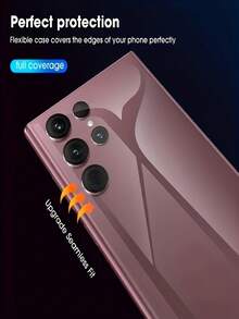 4pcs Back Hydrogel Film For Galaxy S25 S24 S23 S26 Ultra S26 S25 S26 S22 S21 S20 FE Plus Note 20 10+ S23+ S22+ S21+ S20+, Easy To Install, Fingerprint Recognition Compatible, Anti-Scratch, Full Coverage - Clear - View 5