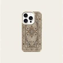 1个TPU材质优雅复古花卉地毯图案手机壳，兼容苹果17 Pro Max/17/16 Pro Max/15/13/12/11、S20 FE/A15/S24/A55、Note 11/Note 12/Note 13 Pro，全包防摔软壳保护套 - 白色 - 查看 5