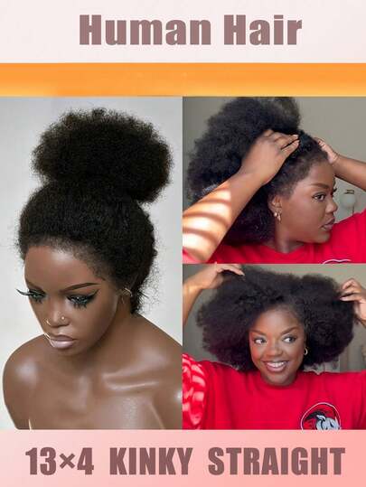 短款波波头蕾丝前假发，真人发丝，200%密度，蓬松直发造型，13x4透明蕾丝前假发，预先拔毛打造自然发际线，Yaki直发波波头纹理，200%密度，蓬松直发短款波波头假发，Yaki直发假发，舒适透气，适合女性佩戴，是送给活泼开朗的父母的理想礼物，易于打理。