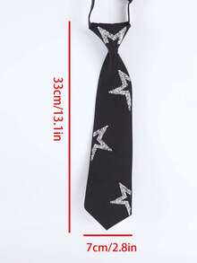 Dây thắt lưng hình ngôi sao đính kim cương lấp lánh, màu đen, có thể điều chỉnh, kiểu dáng ngọt ngào, cá tính, phong cách Y2K, thích hợp cho tiệc tùng, hẹn hò hàng ngày, phong cách thu hút ánh nhìn. - màu đen - Xem 5