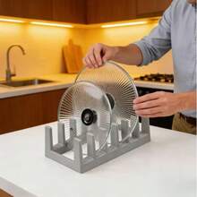 1pc Kitchen Lid Organizer Rack, 1pc Dish Drying Rack, 1pc Creative Desktop Bookshelf, 1pc Bowl Lid Separator Rack - Multicolor - View 11