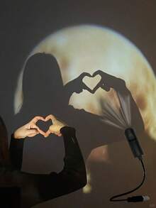 USB Powered Moon LED Projector Light, 3D Starry Sky Night Light - High Brightness Romantic Atmosphere Decor Lamp With 360° Rotation, Portable Bedroom Ceiling & Photography Background Projector, Creative Gift - USB Moon and Starry Sky Projector Night Light - View 3