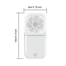 1pc Fashionable Handheld Digital Neck Fan, USB Rechargeable, Mini Fan, Portable Fan, USB Power Bank Fast Charging Desktop Foldable Small Electric Fan, Ideal Companion For Hot Summer - Multicolor - View 10