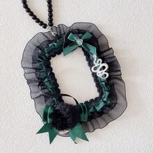 1 pieza Nuevo soporte de tarjeta de foto de encaje con colgante para mostrar insignias, viene con cadena colgante para adjuntar a la mochila. Accesorios de magia oscura hechos a mano para insignias de personajes de anime 2D, dibujos animados y juegos. Cabe tarjetas de fotos instantáneas de 3 pulgadas, adecuado para mercancía de fans, decoración otaku - A - Ver 12
