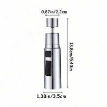 (1pc) High-Quality 3-Way Adjustable Anti-Splash Kitchen Faucet: Sturdy Construction, Easy Operation, Ideal For Precise Watering And Cleaning! Home Ba - Faucet Extender - View 11