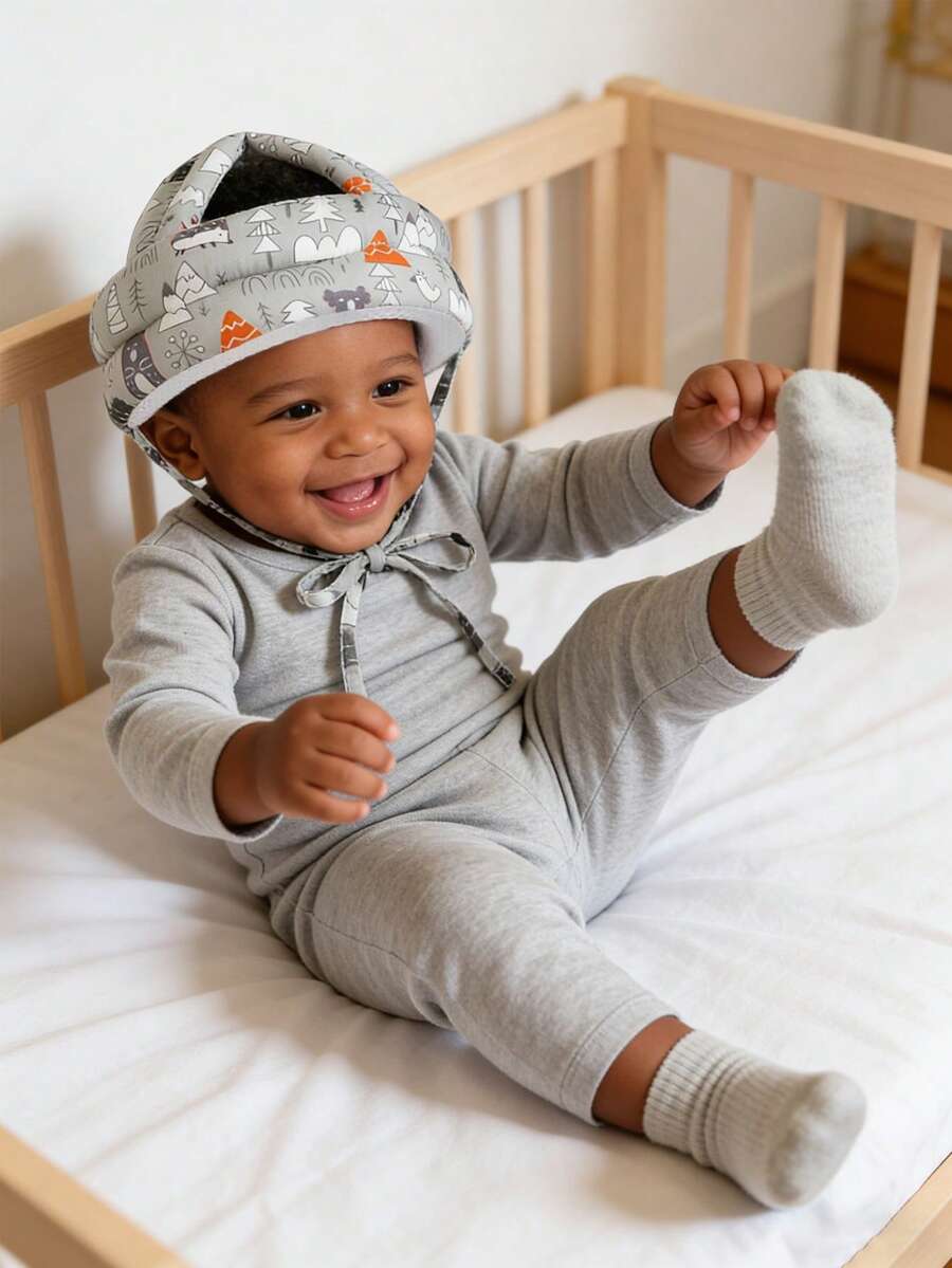 1顶防摔婴儿帽，幼儿学步安全防护头盔，适合8-36个月大的婴儿