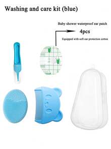 5pcs Newborn Daily Care Set, Including Shampoo Brush, Comb, Nail Clipper, Ear Swabs And Essential Baby Bath Cleaning Kit. One-Stop Solution For Bath Time, Ensuring Baby Won't Cry! Suitable For Families With Infants And Toddlers - Multicolor - View 13