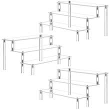 4 Tier Acrylic Display Risers, Clear Perfume Organizer Stand, Large Cupcake Stand Holder, Dessert Display For Party, Display Shelf For Figure And Collection, Riser Stand For Decoration And Organizer - one-size - View 2