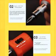 Multifunctional Ratchet Screwdriver Set, Bi-Directional Ratchet Mechanism, Adjustable Clockwise And Counterclockwise, Suitable For Home And Mechanical Repair, Labor-Saving - A - View 5
