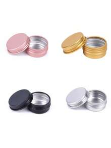 10g Threaded Small Aluminum Pill Box, Portable Aluminum Divider Box - Pink - View 2