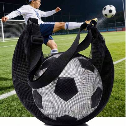 1 túi đựng bóng đơn thời trang, túi lưới đựng bóng rổ, túi đựng bóng đá, túi đeo chéo có dây rút, có thể đựng bóng rổ, bóng chuyền, bóng đá và các vật dụng thể thao khác - Có ngăn đựng điện thoại tích hợp, vải Oxford chất lượng cao, có thể giặt máy, màu xám/xanh dương/đen, thích hợp cho thể thao và sử dụng hàng ngày.