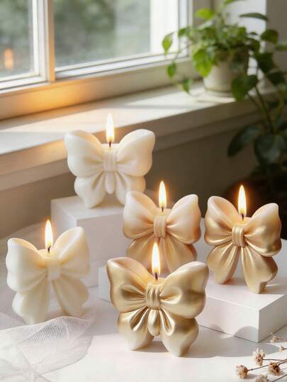 1PC 3D Butterfly Floral Silicone Candle Mold, Reusable Easy Demold Candle Mold For Aromatherapy Candle Craft, Great For Valentine's Day, Easter, Mother's Day, Wedding Season, Birthday & Back To School