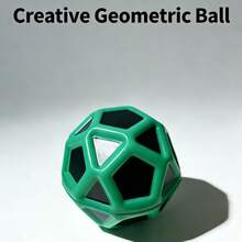 New Solid 7cm/2.8in Jumbo Geometric Stress Relief Ball, High Elastic PU Foam Outdoor Sports Toy - Multicolor - View 4