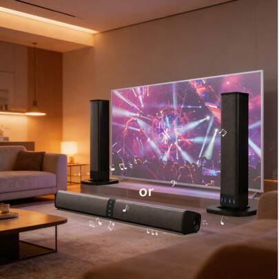 20W Wireless Home Theater Speaker, An Excellent Choice For Gifts, Compatible With Computers, Mobile Phones, TVs, Music Players And Other Devices
