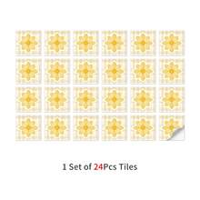 Bộ 24 miếng dán gạch men kiểu nhà nông thôn bằng nhựa polyvinyl mờ, kích thước 3.94/5.91/7.87 inch, chịu nhiệt, tự dính, dùng để trang trí tường nhà, bếp. - FHZ-58 - Xem 11