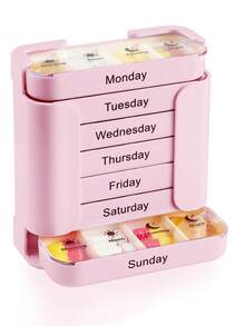 7天大容量便携式药盒 - 每周用药计划表、每日药盒、旅行药盒、药品收纳盒、药架、药品储存盒、旅行药包、药品储存袋、旅行药品收纳盒、户外急救包 - 彩色 - 查看 16