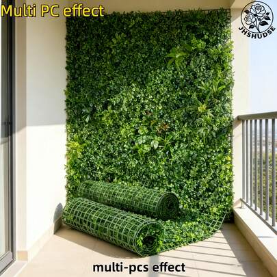 2 tấm, tổng chiều dài 48,03 inch x 16,14 inch. Tấm hàng rào nhân tạo cỡ lớn giống thật | Lá cây nhựa màu xanh đậm, mô phỏng cây xanh. Thích hợp cho màn chắn riêng tư trong nhà/ngoài trời, đám cưới, nhà cửa, văn phòng, làm vườn, lý tưởng cho Giáng sinh, mùa xuân, che nắng ban công.