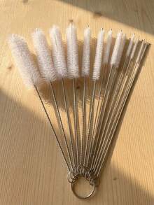13/12/10/5/3pcs Multi-Functional Cleaning Brush Set - Long Handle Straw Brush, Small Bottle Brush, Straw Cleaning Brush, Pipe Brush, Suitable For Teapot Cleaning And Hard-To-Reach Corners - One Size - View 1