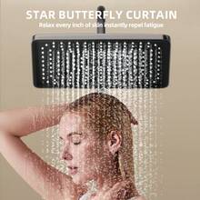 Black Home Shower Head With High Flow & 4 Adjustable Spray Modes, Multifunctional Shower Set - Black - View 4