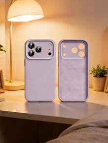 High-Quality Liquid Silicone Phone Case, Compatible With IPhone 17 Pro Max, 17 Pro, 17 Air, 17, 16, 15, 14, 13, 12, 11 Pro Max Plus, Soft Touch, Shock-Absorbing Protective Cover - Morandi Purple - View 5