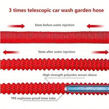 1 cái vòi tưới vườn giãn nở áp suất cao mới, ống dẫn nước mềm có thể thu gọn dùng trong nhà. - B - Xem 3