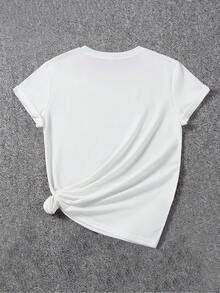 [Camiseta de Mujer 2026] Camiseta de Mujer con Estampado de Letras "Feliz Año Nuevo 2026", Atuendo para Celebración de Nochevieja, Camiseta con Diseño "Hola 2026", Camiseta de Mujer Holgada Casual de Cuello Redondo y Manga Corta, Camiseta Fresca de Verano para Mujer. - Blanco - Ver 2