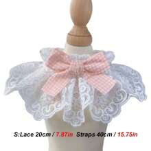 Rabbit Bib With Cute Bow Tie, Suitable For Various Sizes Of Rabbits, Lace Rabbit Bib, Applicable To Angora, Dutch Dwarf, Cats And Small Pet Rabbits, Adorable Pet Accessories, Fashionable Rabbit Accessories | Playful Collar Design, Rabbit Accessories - Multicolor - View 12