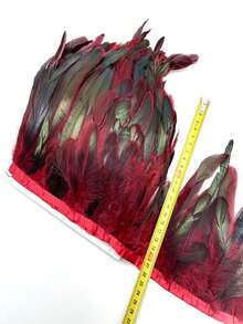 1Meters Natural Chicken Rooster Tail Feathers Trims Fringe Ribbons For Sewing Accessories DIY Plumes Dream Catcher Decor 13-18cm - A - View 19