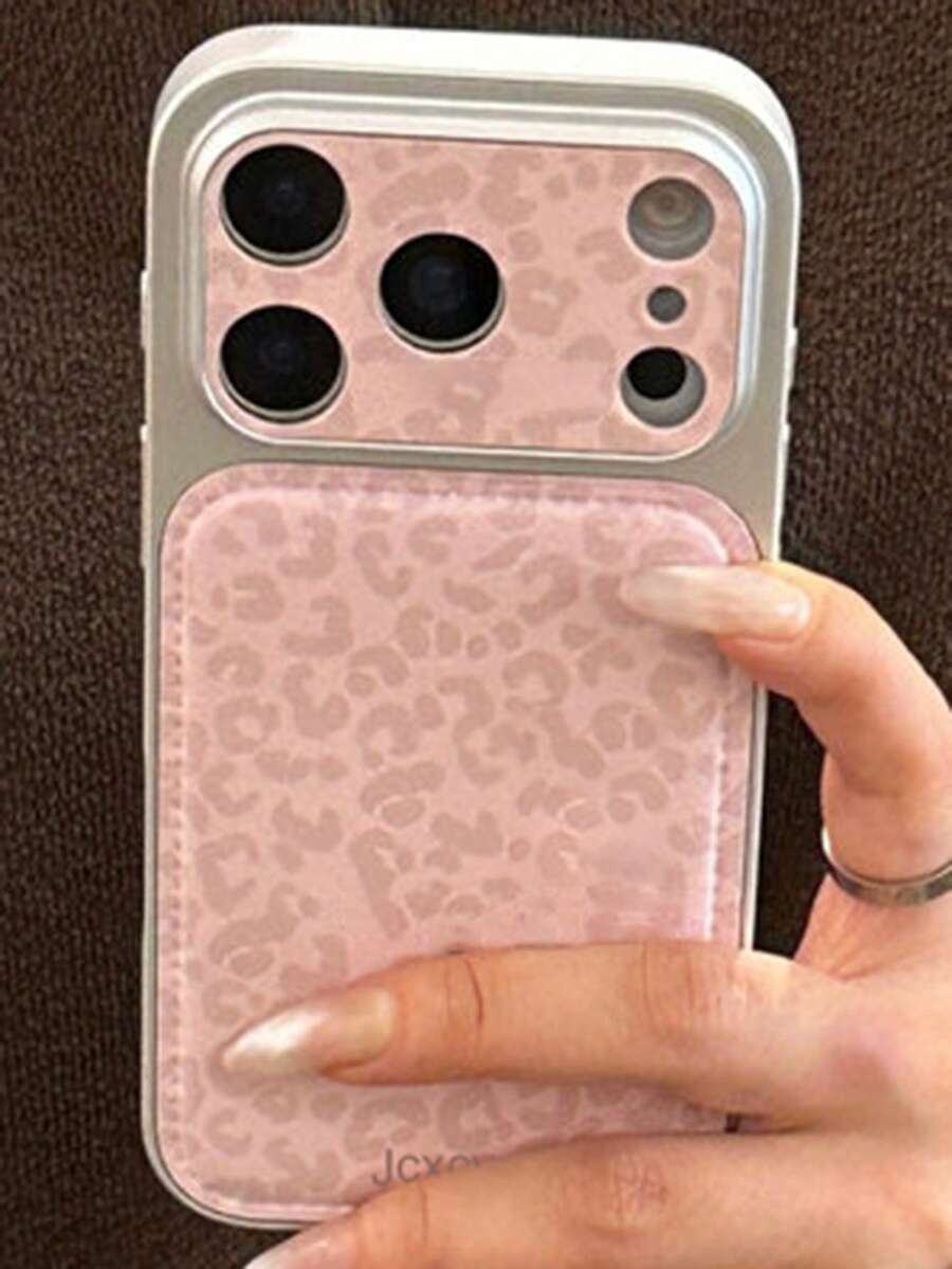 Ốp lưng điện thoại sang trọng màu nâu da báo lấp lánh ánh băng cho iPhone 17 Pro Max, 17 Pro, 17, 16 Pro Max, 16 Pro, 16, 15 Pro Max, 15 Pro, 15, 14 Pro Max, 14 Pro, 13 Pro Max, 12 Pro Max, 11, ốp lưng điện thoại chống sốc thời trang