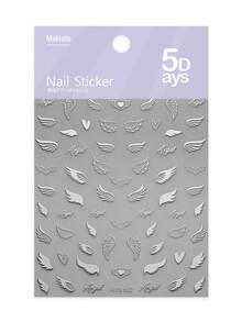 1片装星星、月亮、爱心美甲贴纸，DIY美甲装饰，Y2K风格3D美甲装饰 - 彩色 - 查看 15